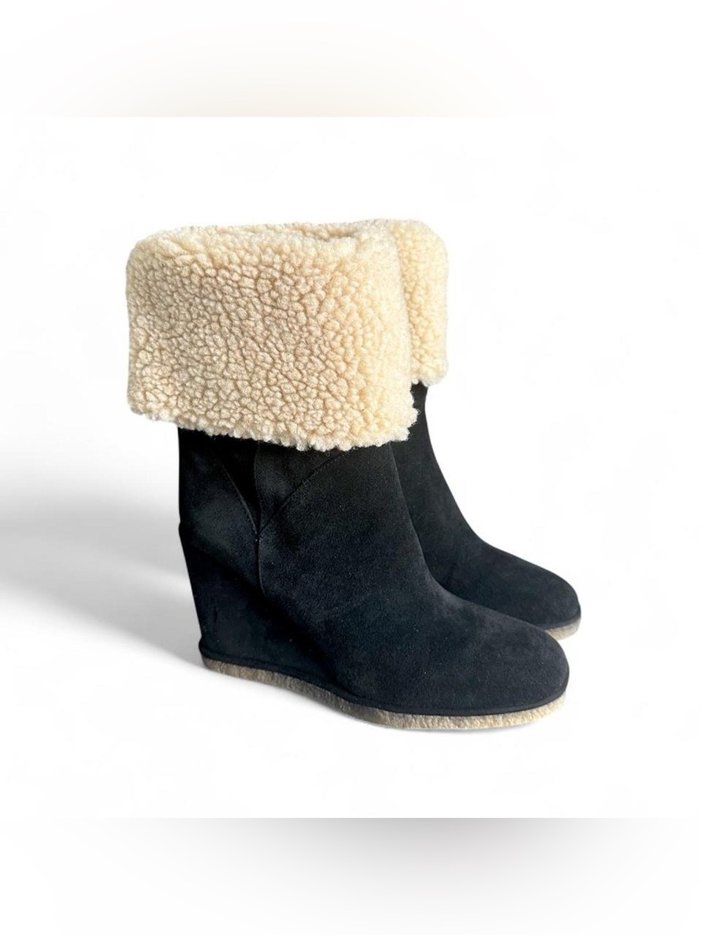 Jeffrey Campbell Alaska Wedge Boot Black Suede